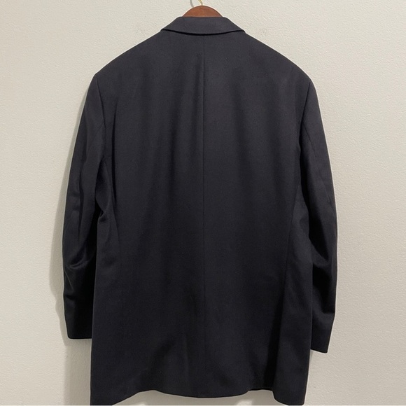 Ralph Lauren 100% Cashmere Jacket Blazer Coat Tux Navy Blue Men’s 44 L - Picture 3 of 12